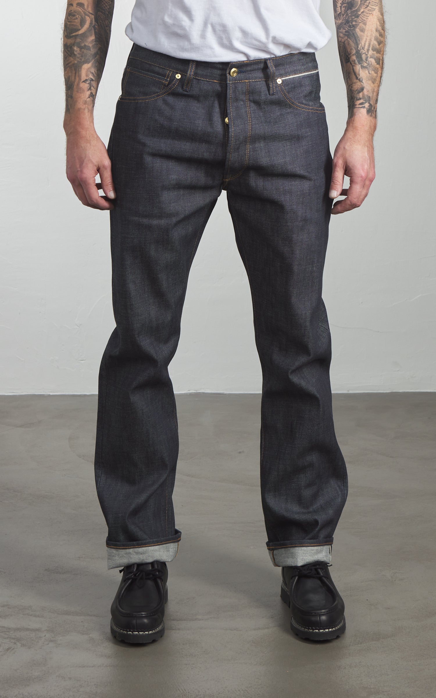 Benzak B-02 Regular Straight Green Cast Selvedge Indigo 14oz