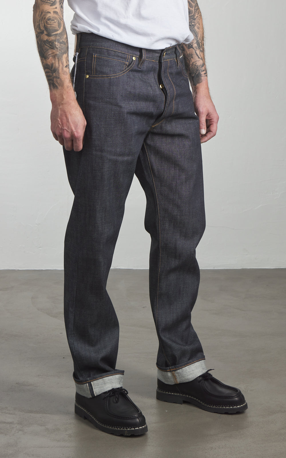 Benzak B-02 Regular Straight Green Cast Selvedge Indigo 14oz