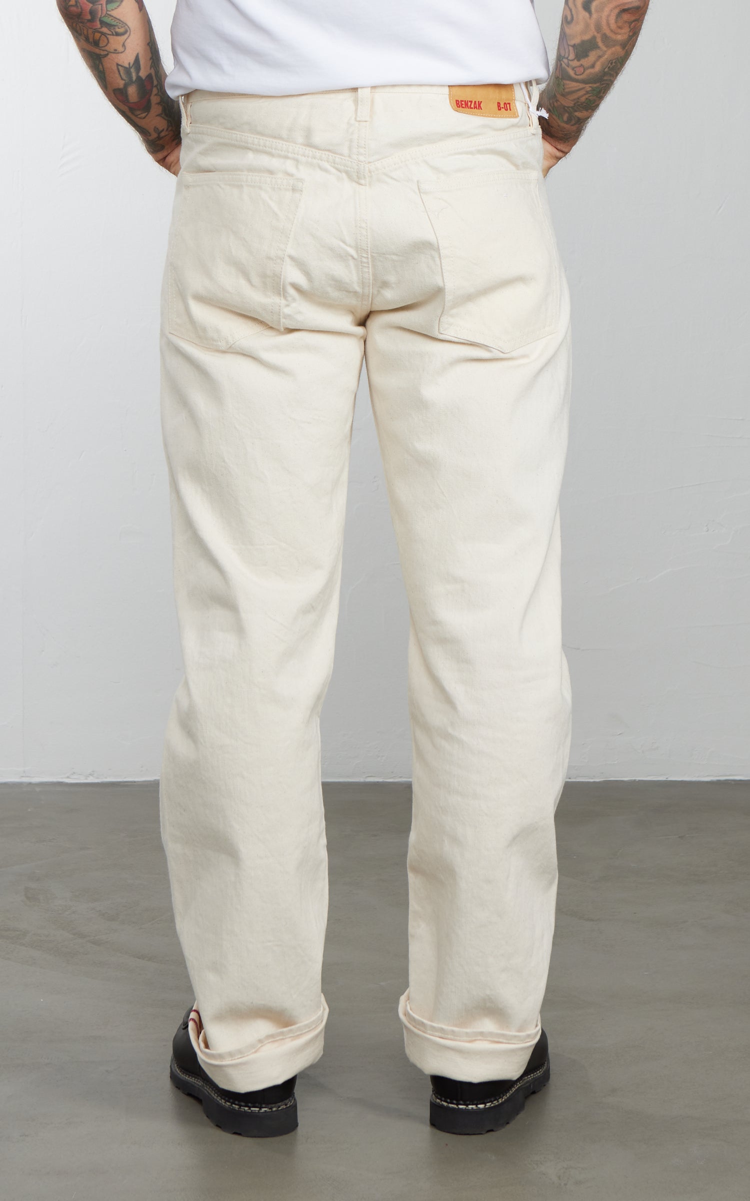 Benzak B-07 Relaxed Straight Colour Denim Selvedge Ecru 14oz