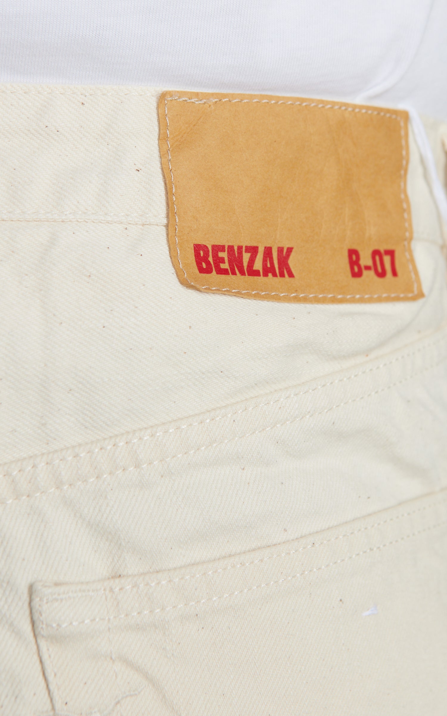 Benzak B-07 Relaxed Straight Colour Denim Selvedge Ecru 14oz