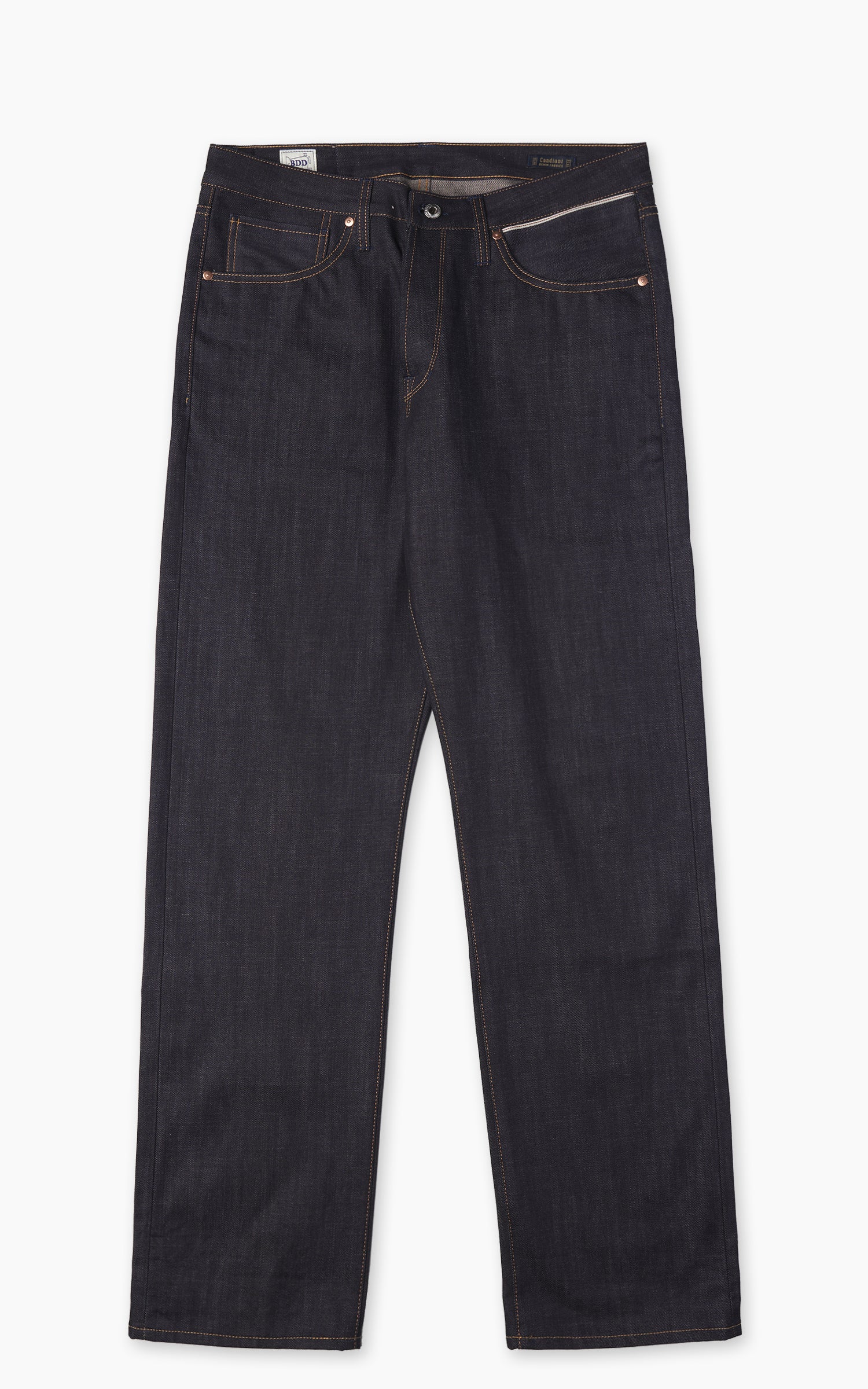 Benzak B-07 Relaxed Straight Brown Cotton Selvedge Indigo 13oz
