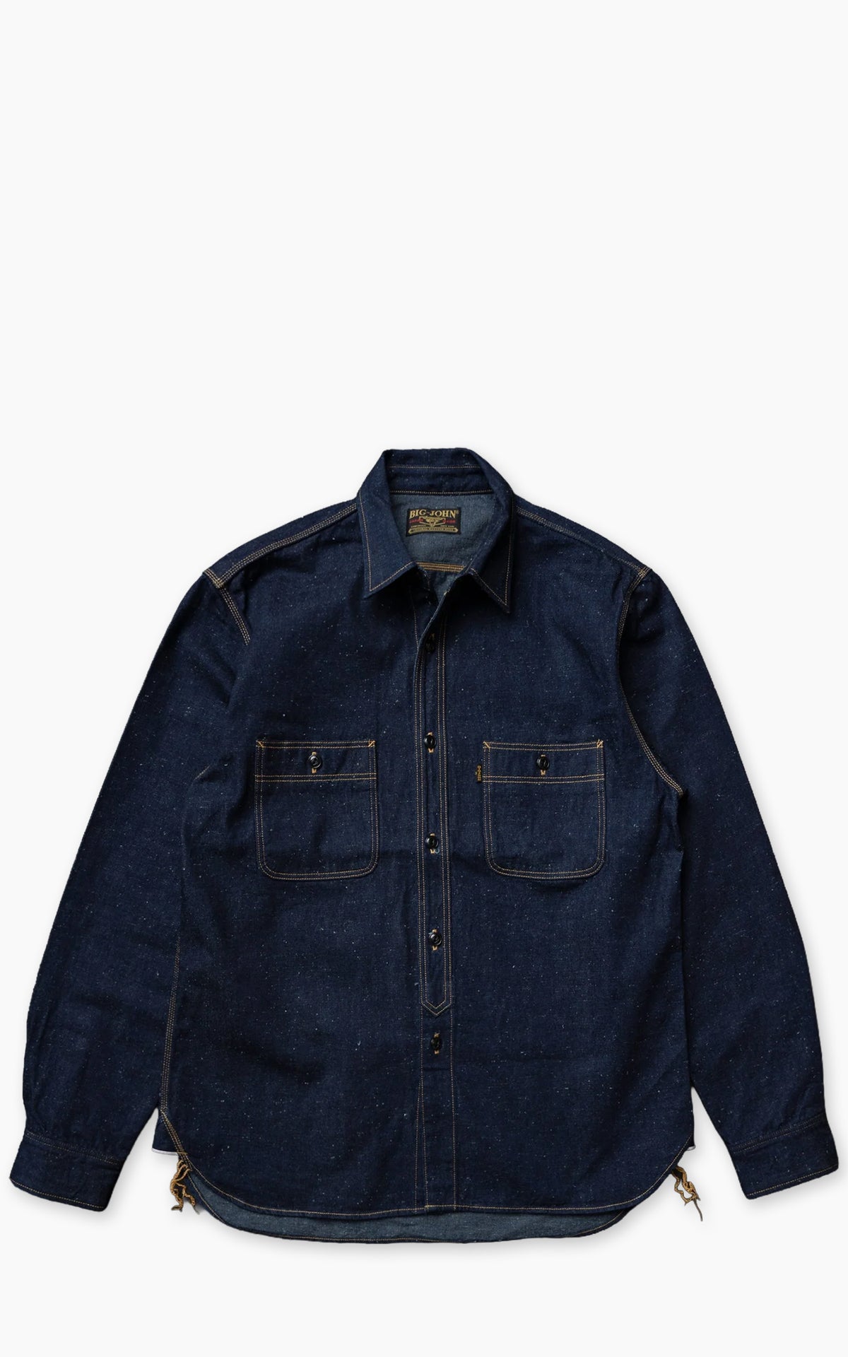 Big John MS005E Selvedge Denim Work Shirt Indigo 10oz