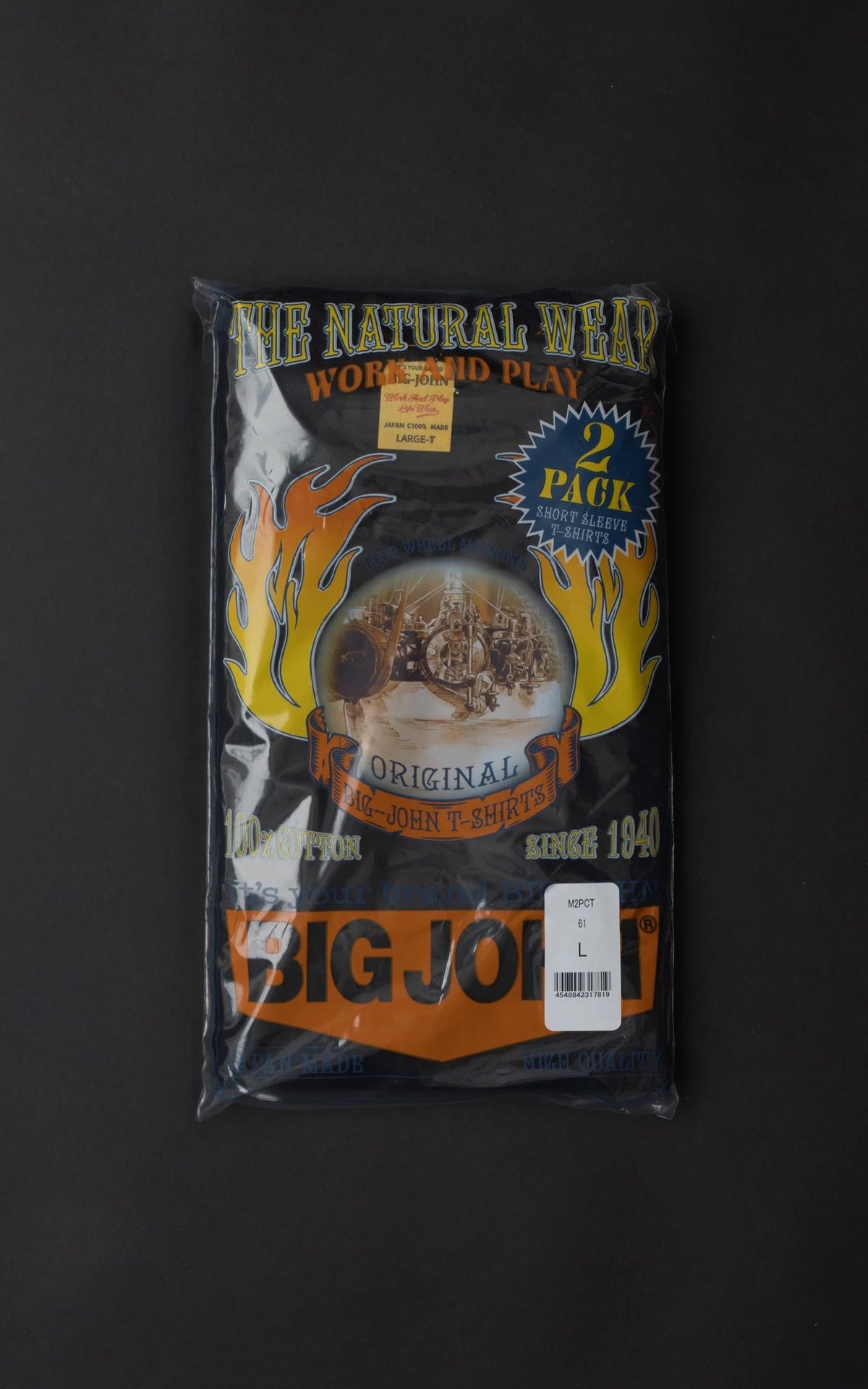 Big John Original 2-Pack T-Shirt Black