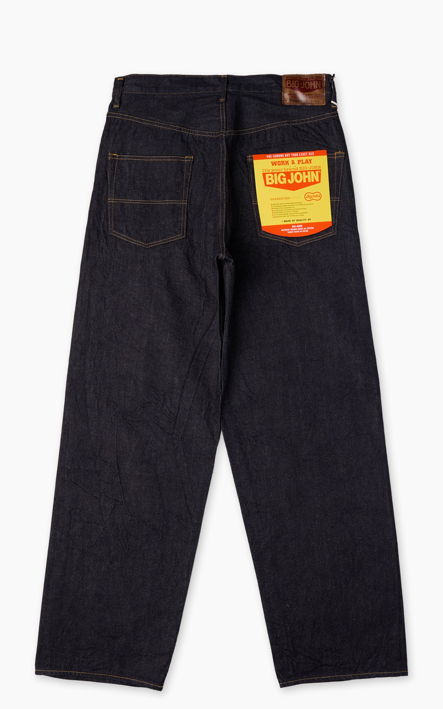 Big John SL Vintage Loose Straight Jeans Selvedge Indigo 12oz