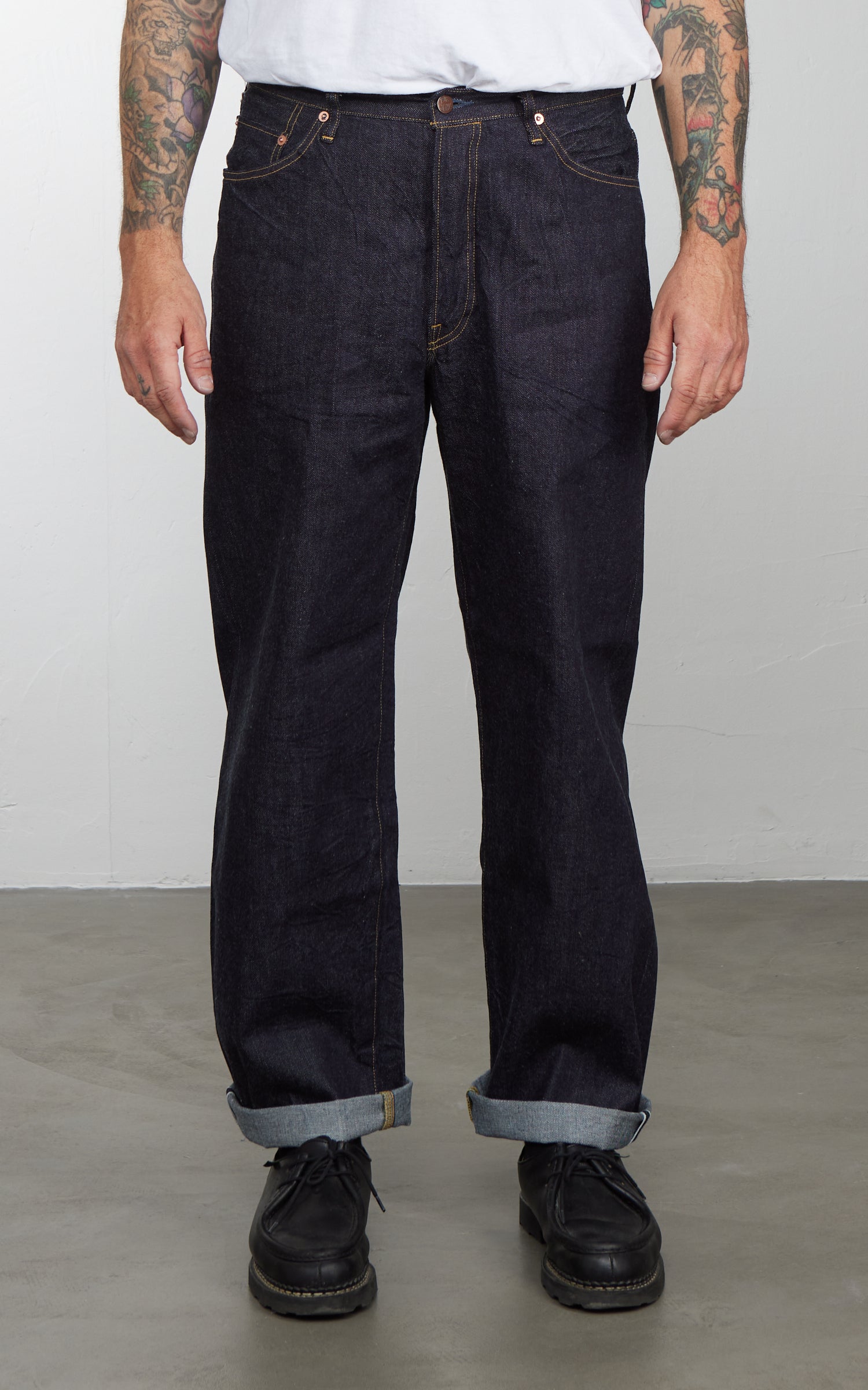 Big John SL Vintage Loose Straight Jeans Selvedge Indigo 12oz