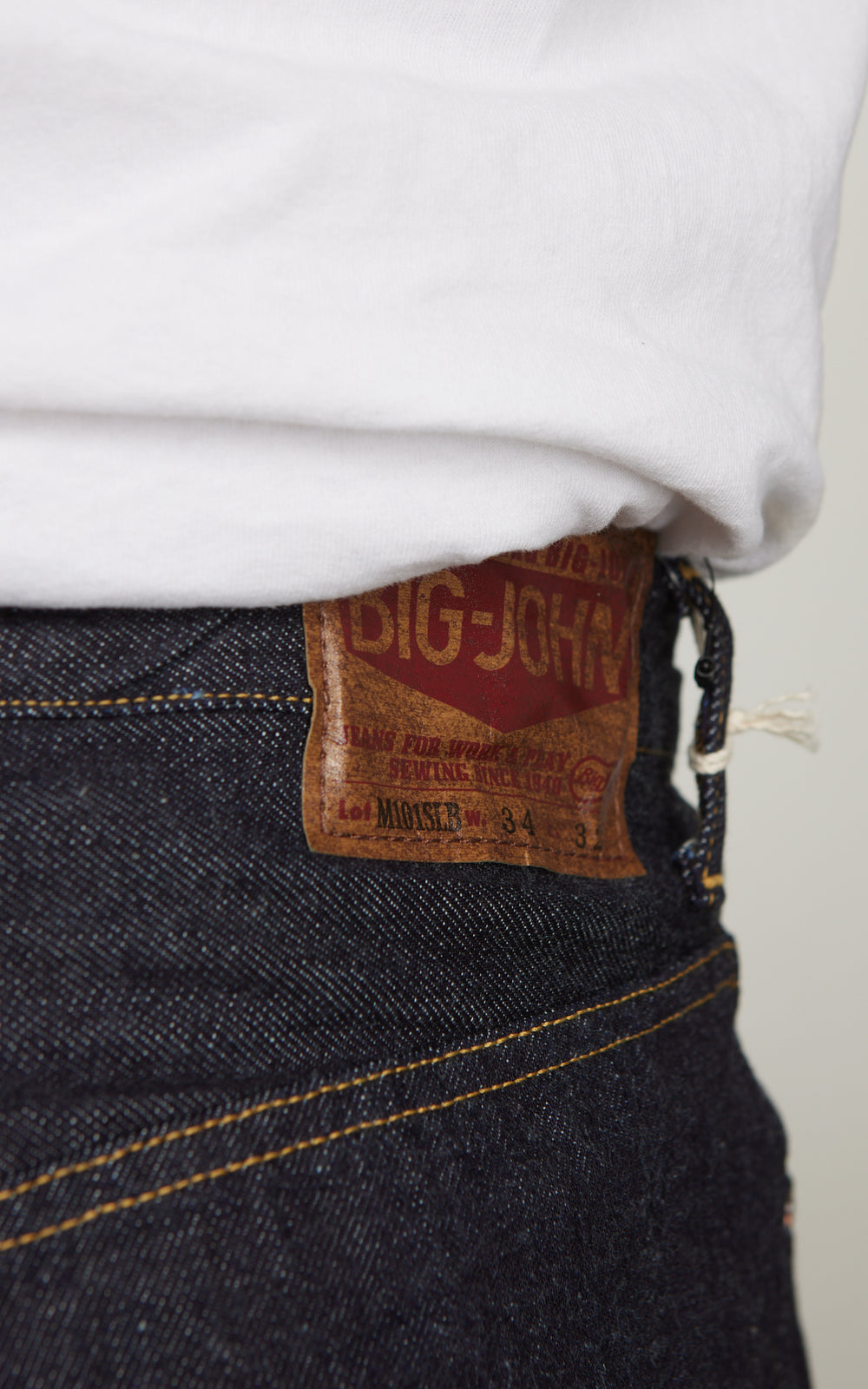Big John SL Vintage Loose Straight Jeans Selvedge Indigo 12oz