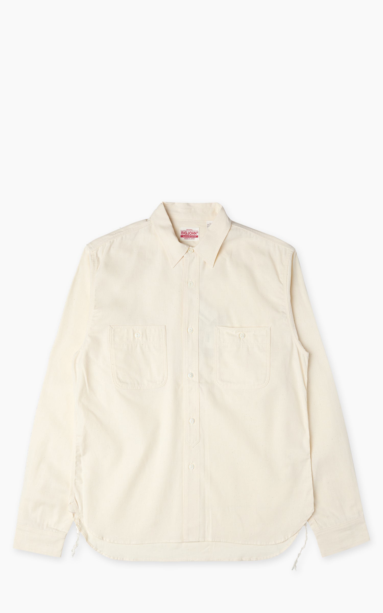 Big John Selvedge Chambray Work Shirt Natural 5oz