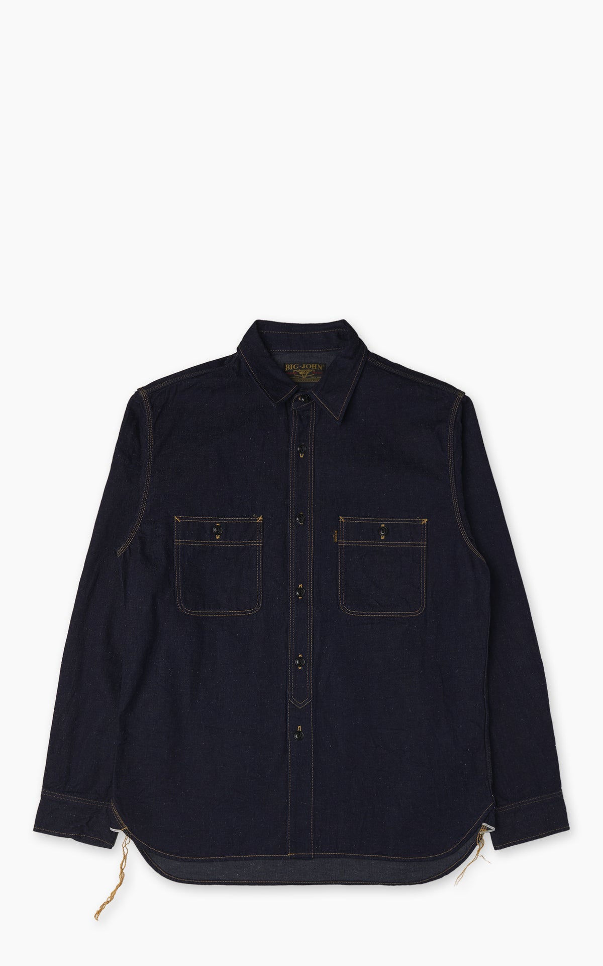 Big John MS005E Selvedge Denim Work Shirt Indigo 10oz