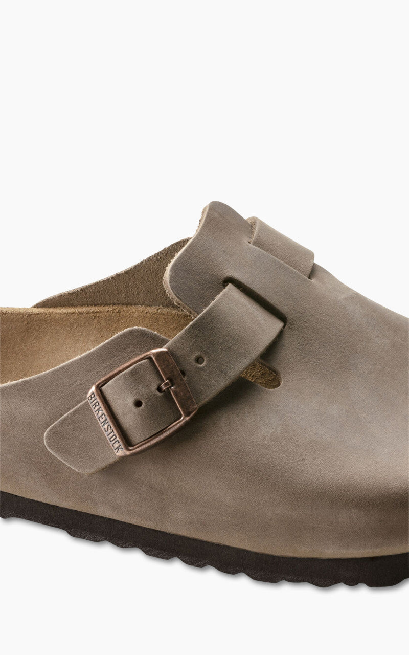 Birkenstock Boston Oiled Nubuck Leather Tabacco Brown