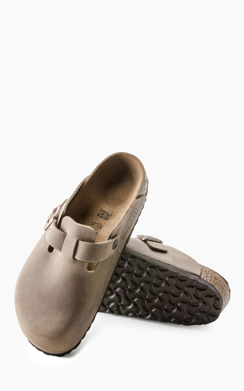 Birkenstock Boston Oiled Nubuck Leather Tabacco Brown