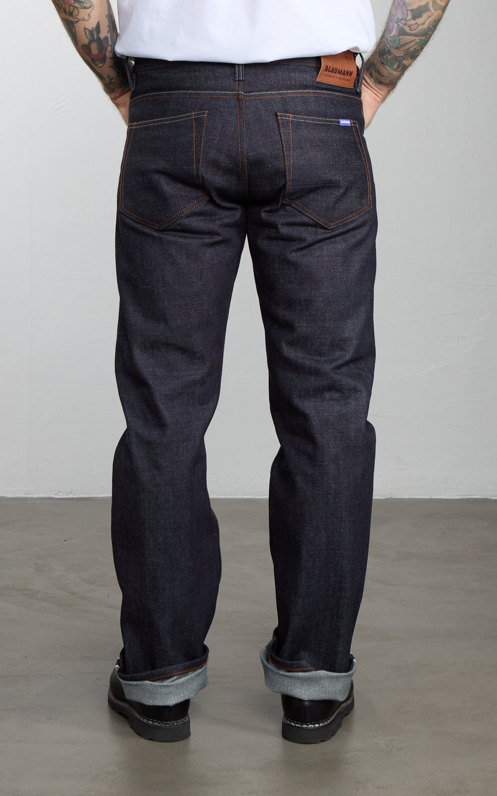 Blaumann Jeanshosen 010 Gerader Blaumann Selvedge Indigo 15oz