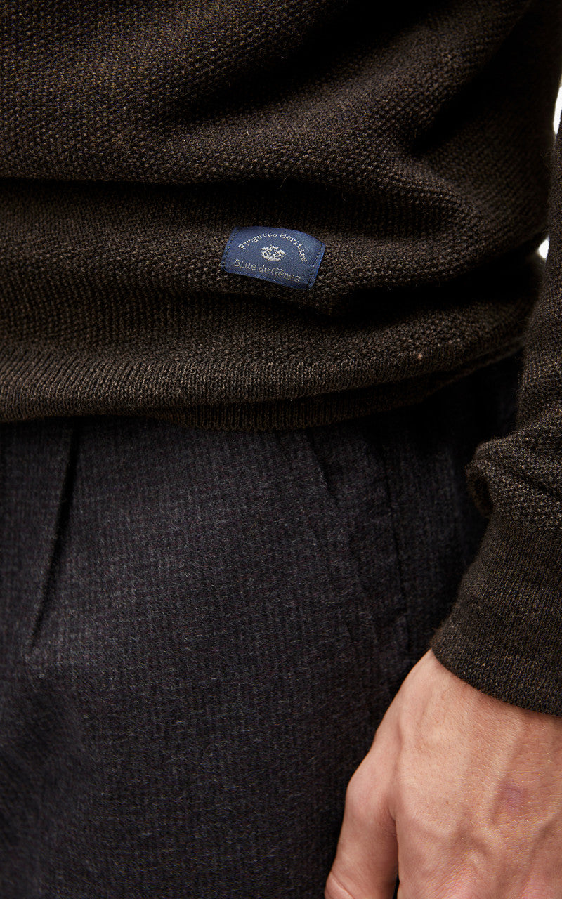 Blue de Gênes Tondo Nuovo Knit Choko Melange