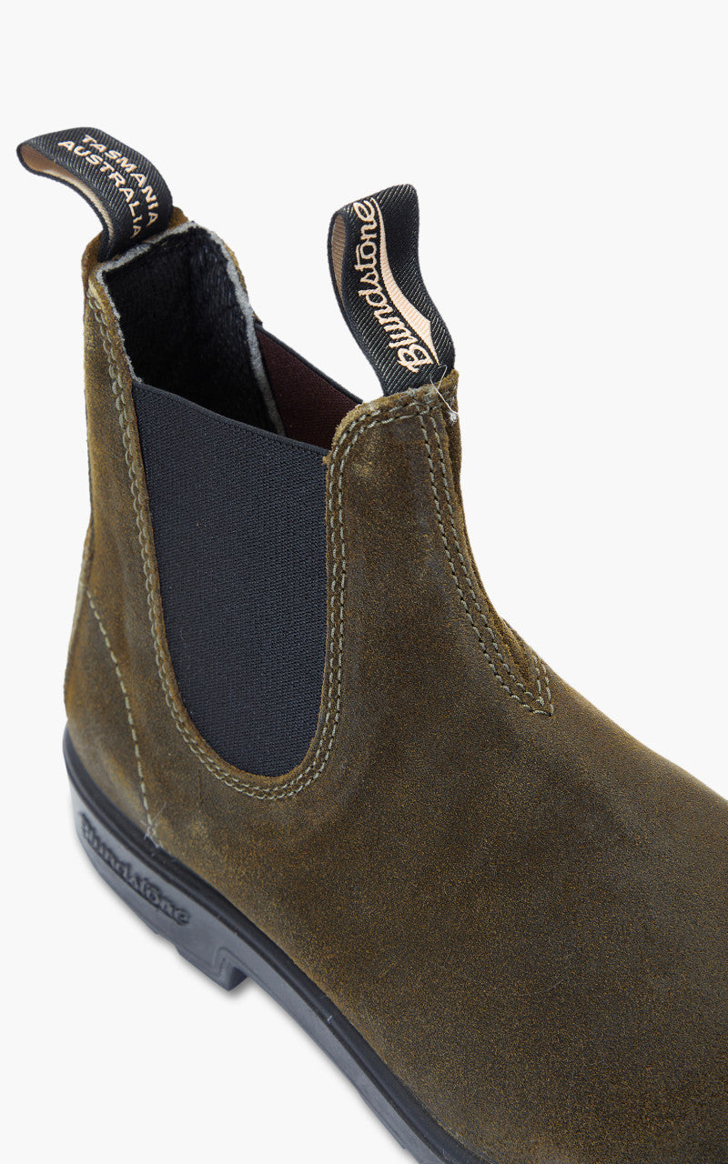 Blundstone 1615 Original Series Wax Suede Dark Olive Rub