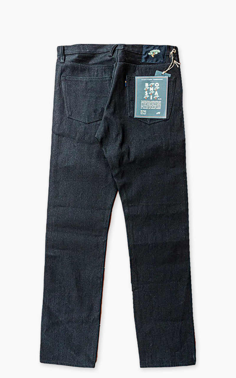 NBDN Bonsai 002 Slim Straight Selvedge Jeans Black x Black 15oz