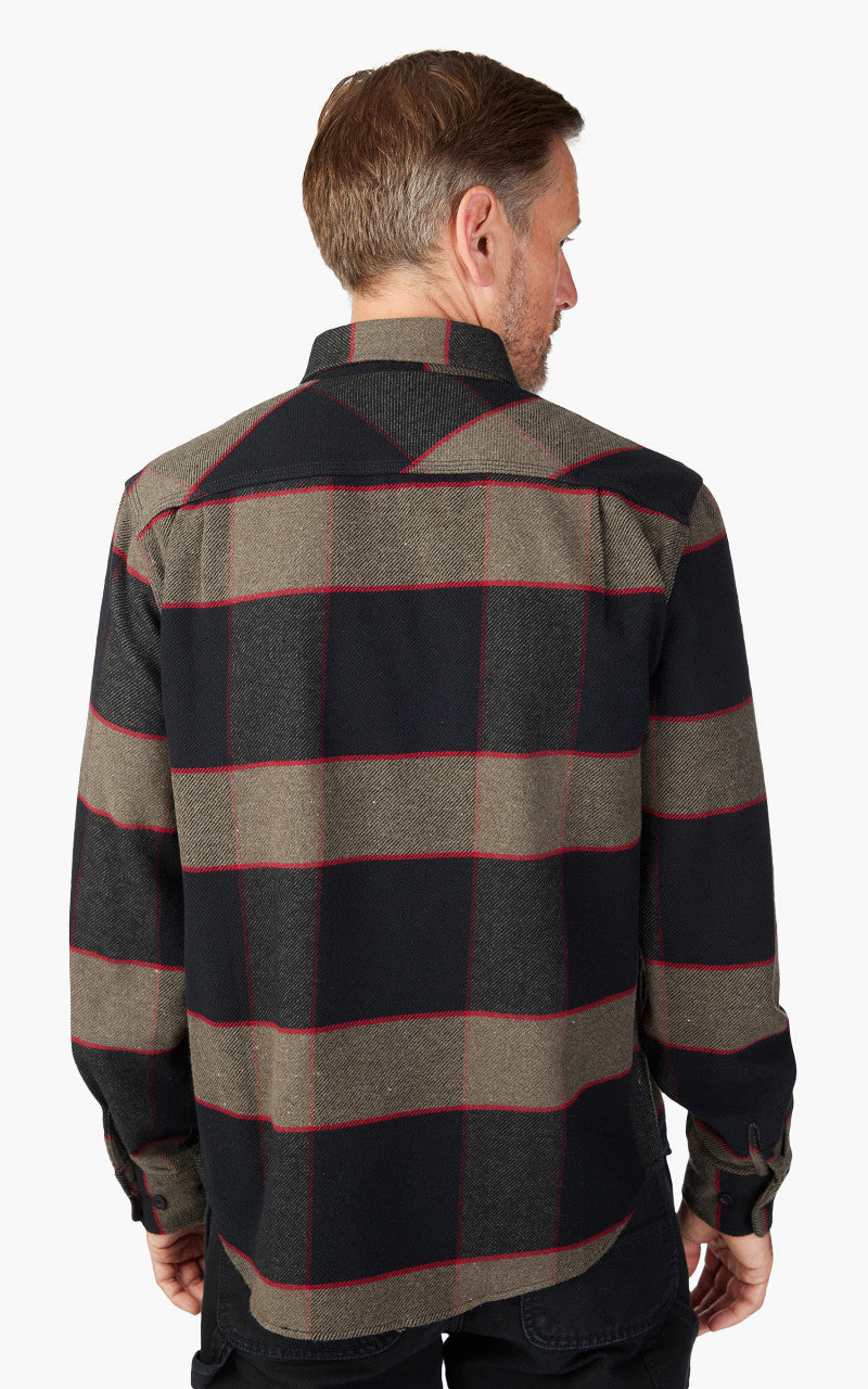 Brixton Bowery L/S Flannel Heather Grey/Charcoal