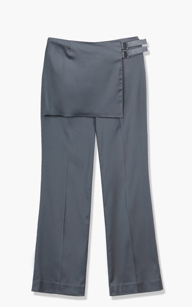 TheOpen Product Buckle Wrapped Pants Grey