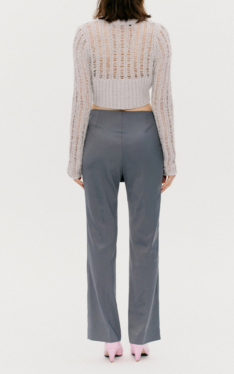 TheOpen Product Buckle Wrapped Pants Grey