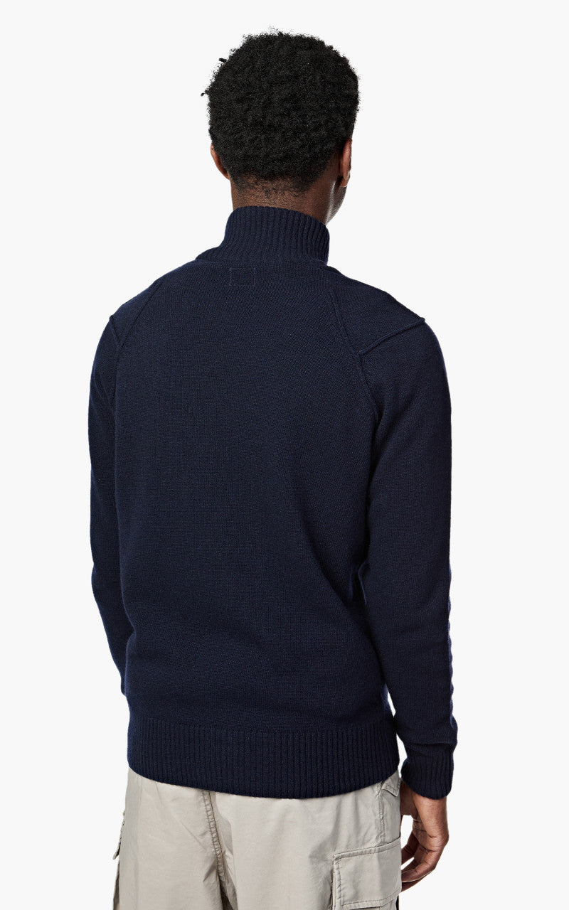 C.P. Company Lambswool Zip Jumper Total Eclipse