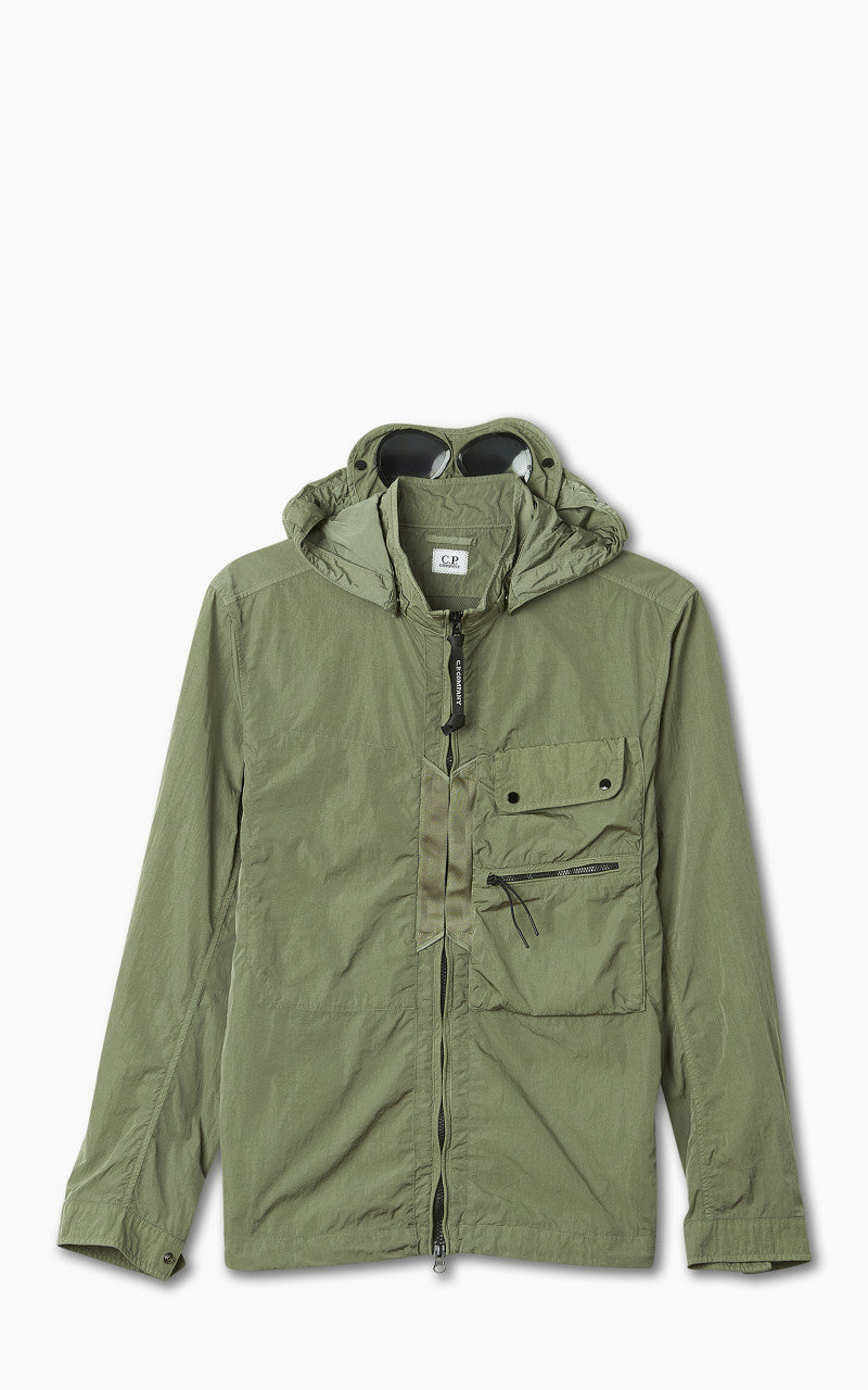 C.P. Company Chrome-R Goggle Overshirt Bronze Green
