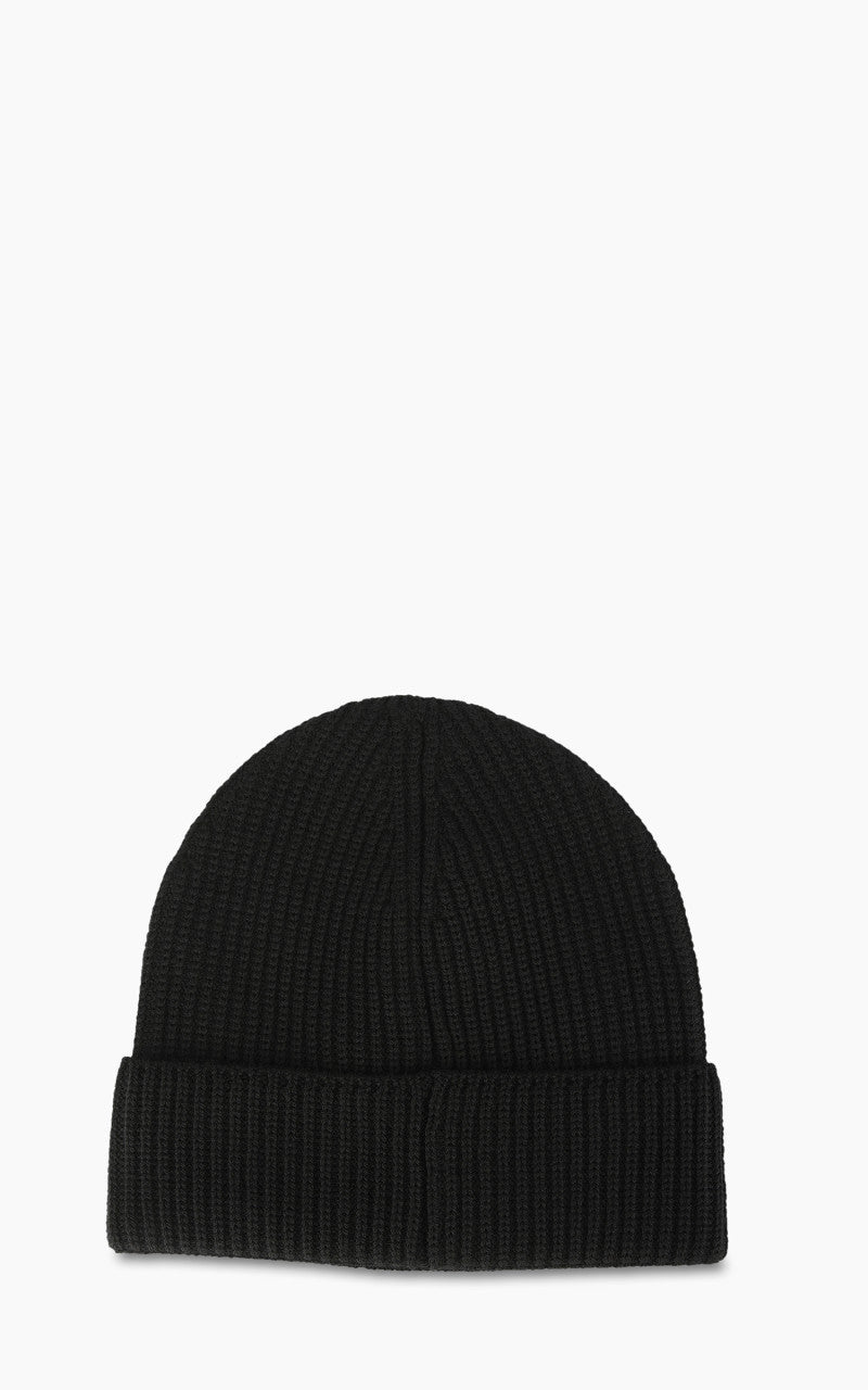 C.P. Company Metropolis Series Extrafine Merino Wool Logo Beanie Black