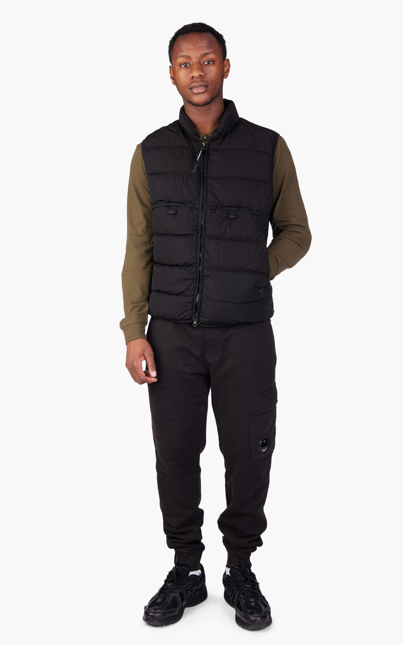 C.P. Company Eco-Chrome R Down Vest Black