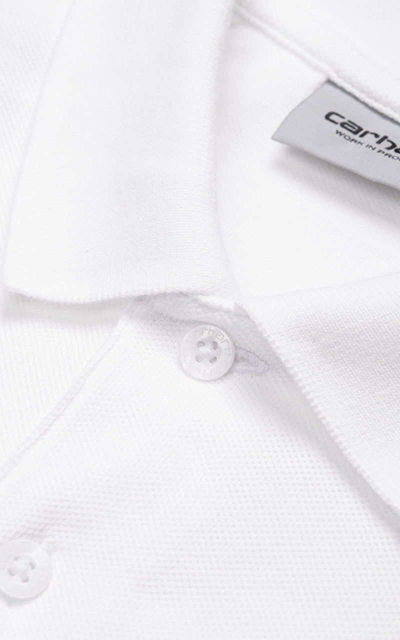 Carhartt WIP S/S Chase Pique Polo White/Gold