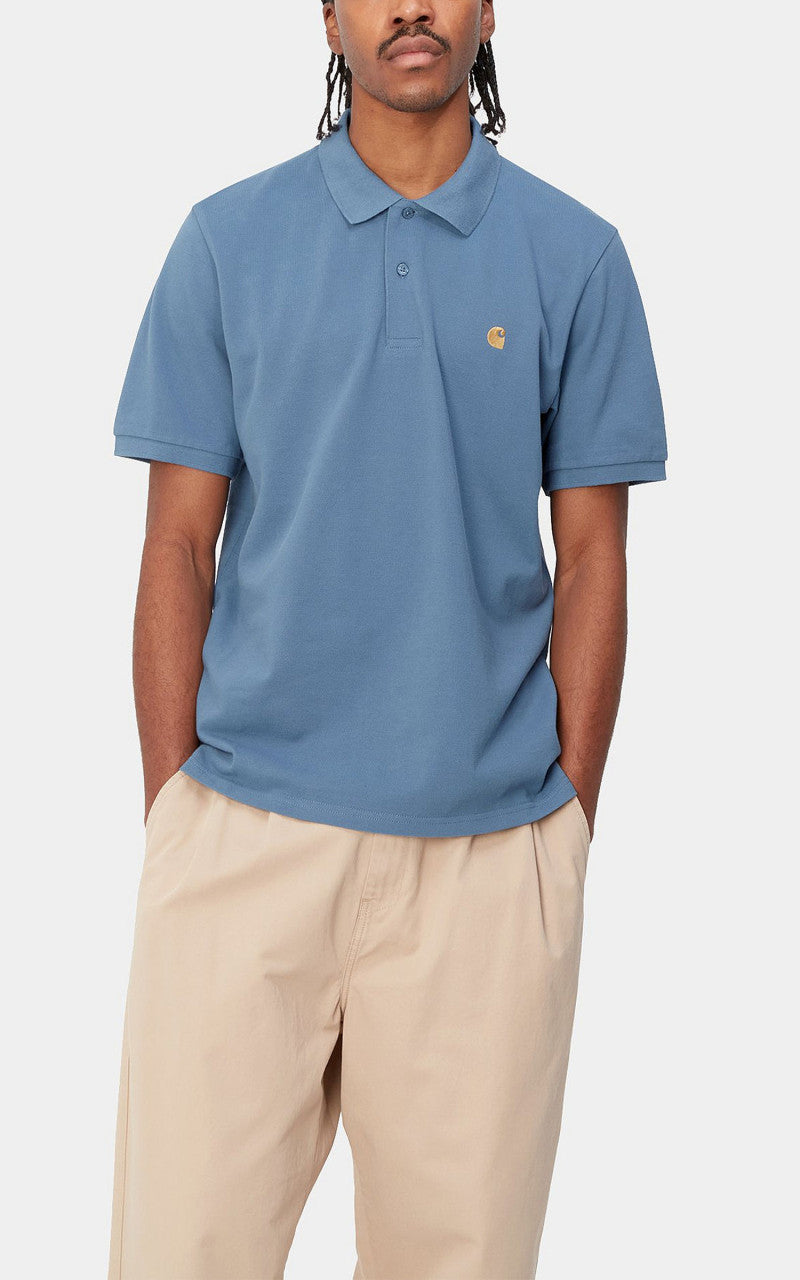 Carhartt WIP S/S Chase Pique Polo Sorrent/Gold