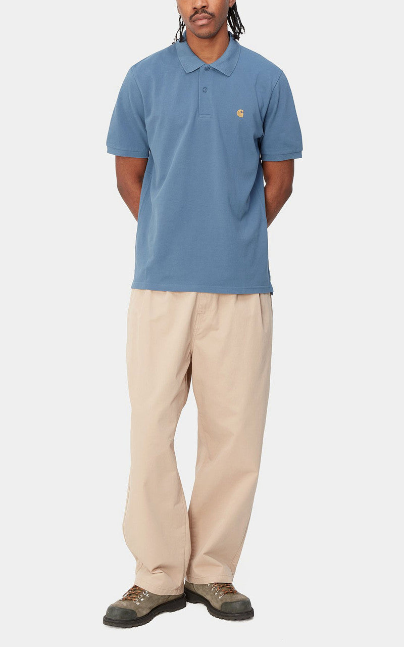 Carhartt WIP S/S Chase Pique Polo Sorrent/Gold