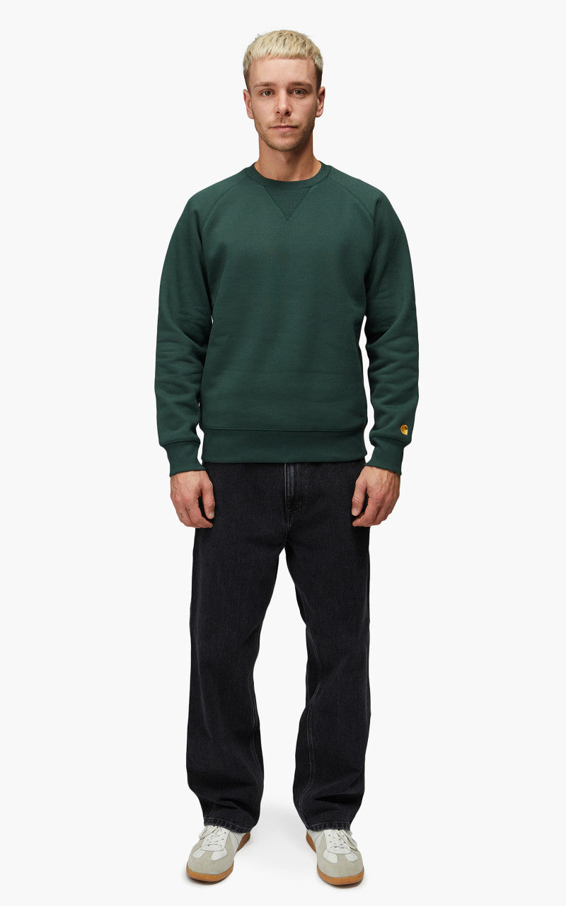 Carhartt WIP Chase Sweatshirt Juniper/Gold
