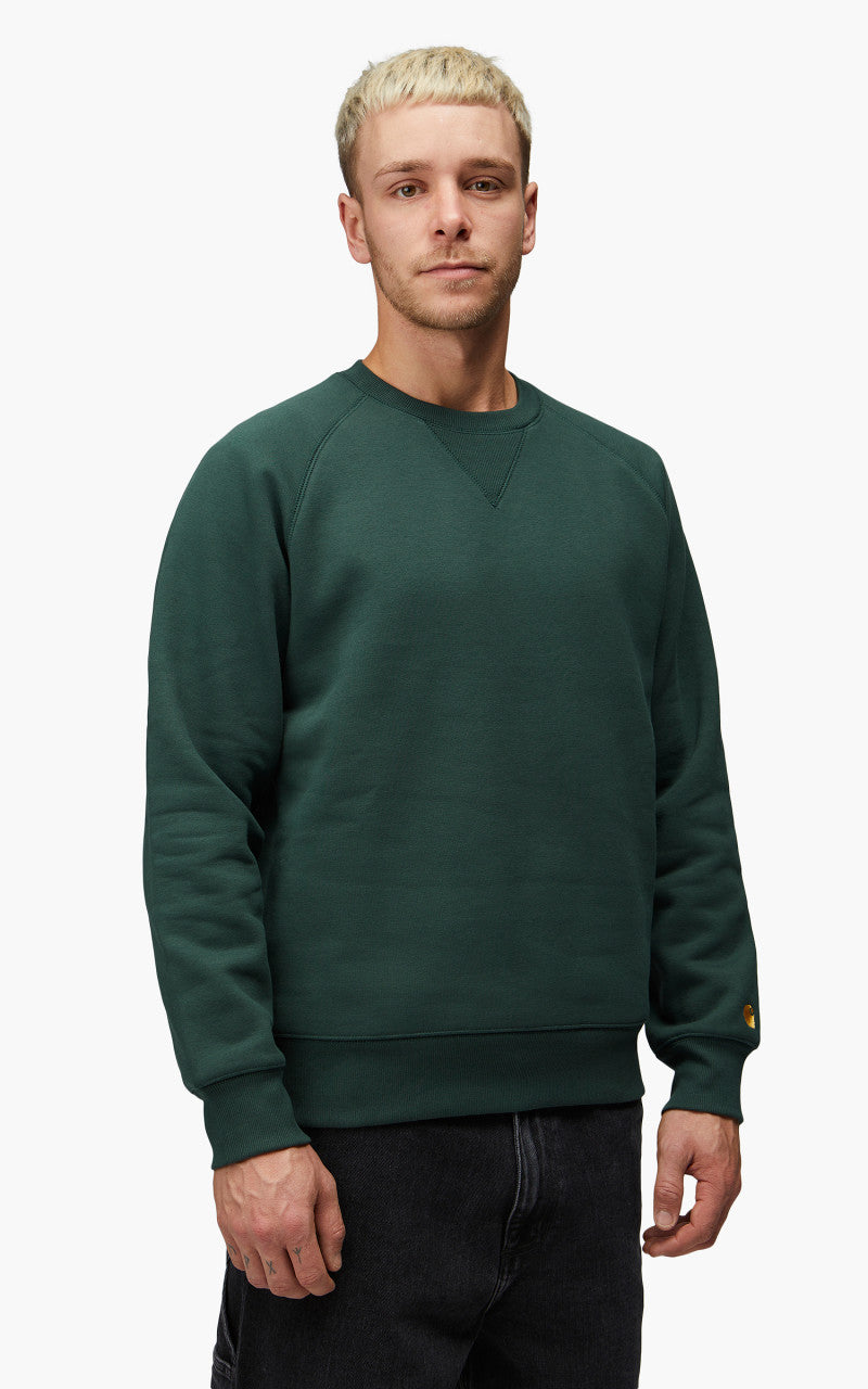 Carhartt WIP Chase Sweatshirt Juniper/Gold