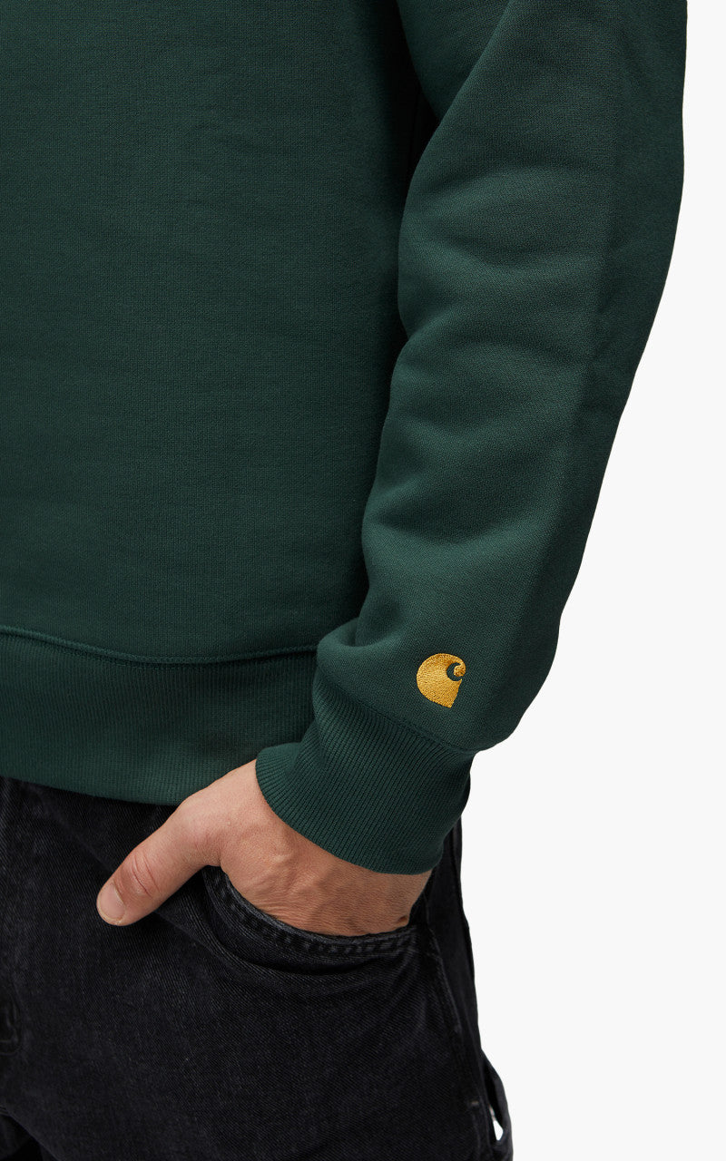 Carhartt WIP Chase Sweatshirt Juniper/Gold