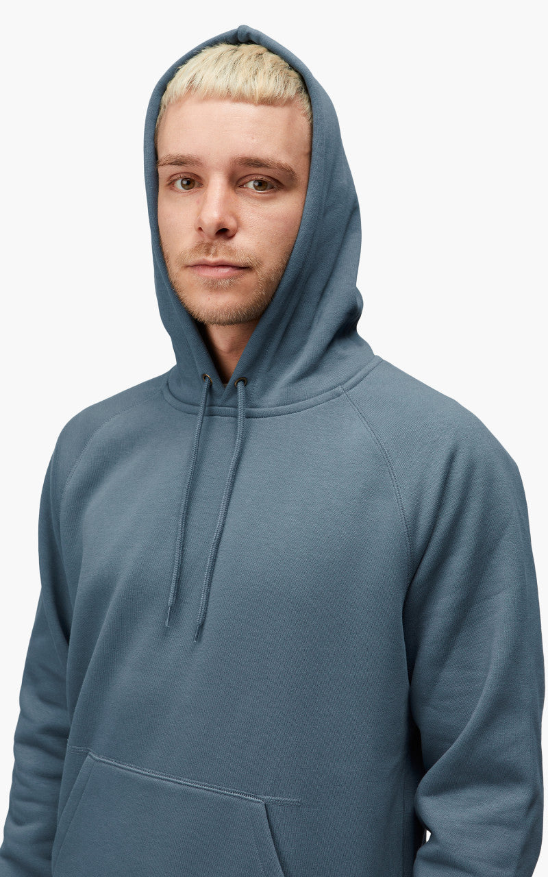 Carhartt WIP Hooded Chase Sweatshirt Storm Blue/Gold