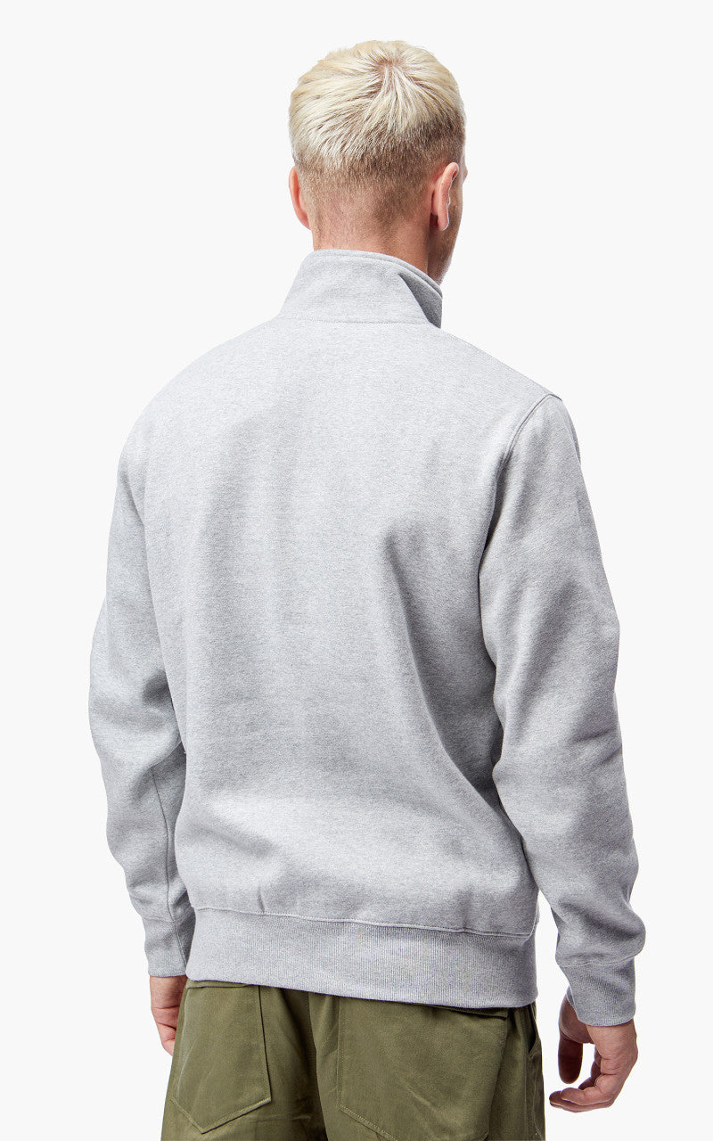 Carhartt WIP Chase Neck Zip Sweatshirt Grey/Gold