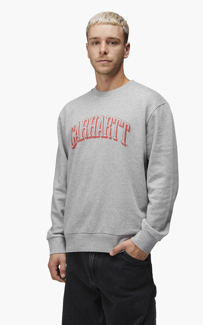 Carhartt WIP Scrawl Sweatshirt Grey Heather/Rocket