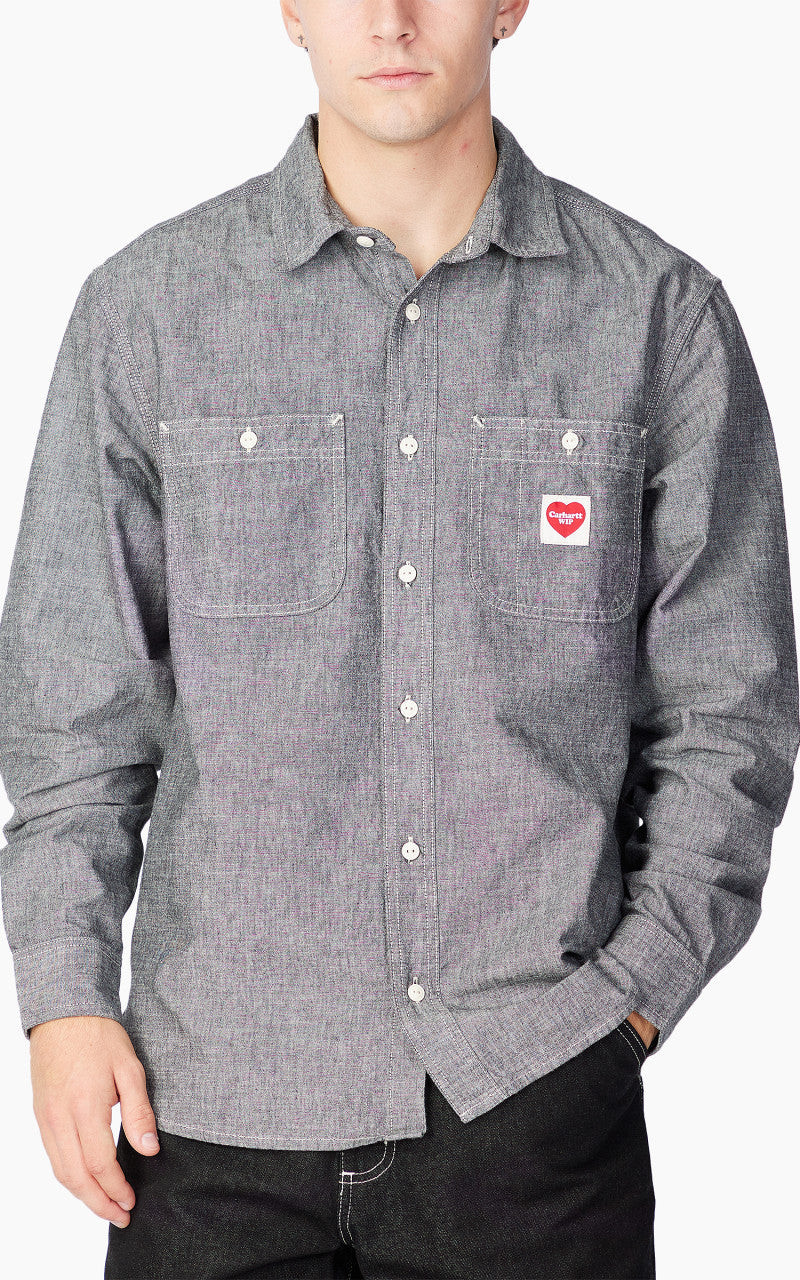 Carhartt WIP L/S Clink Heart Shirt Black Rinsed