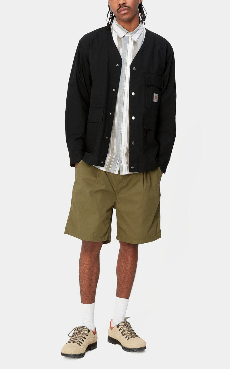 Carhartt WIP Elroy Shirt Jac Columbia Ripstop Black
