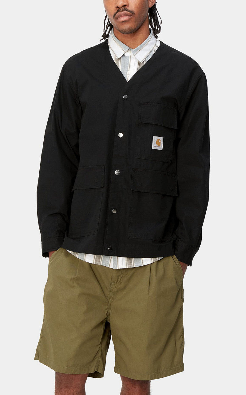 Carhartt WIP Elroy Shirt Jac Columbia Ripstop Black