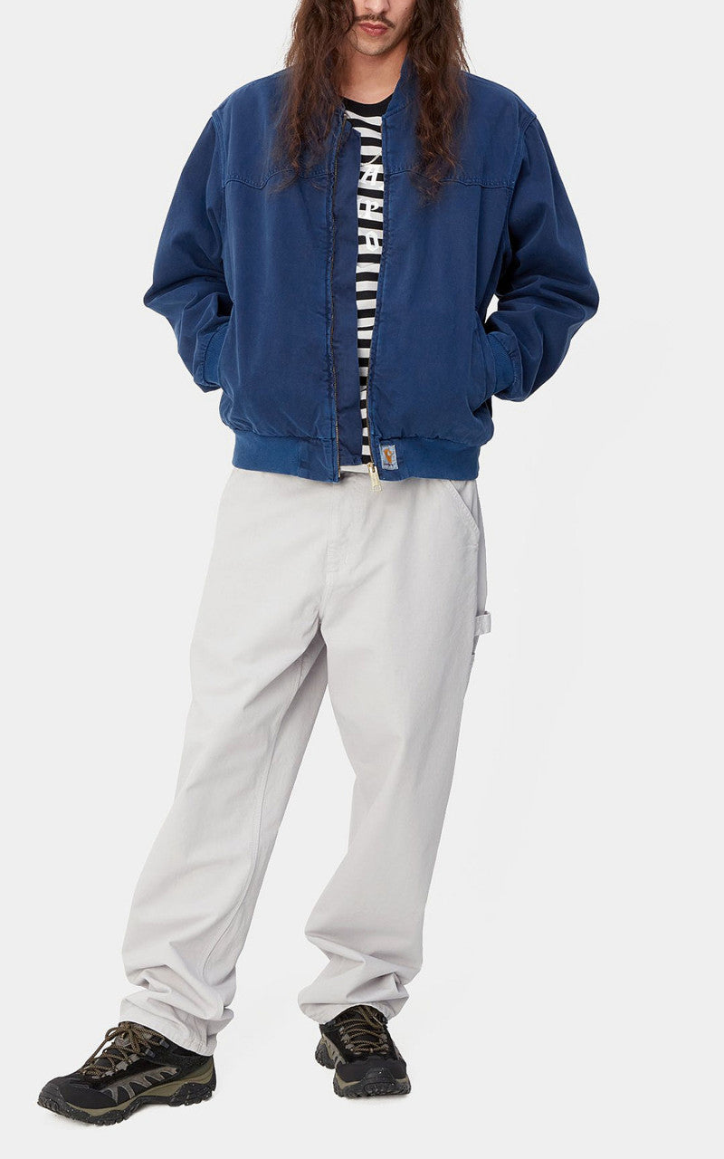 Carhartt WIP OG Santa Fe Bomber Clark Twill Elder Stone Dyed