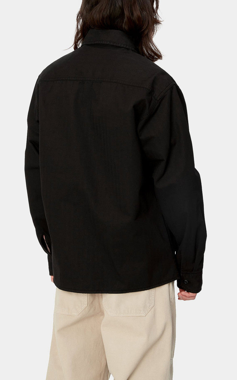 Carhartt WIP Rainer Shirt Jac Redmont Herringbone Black