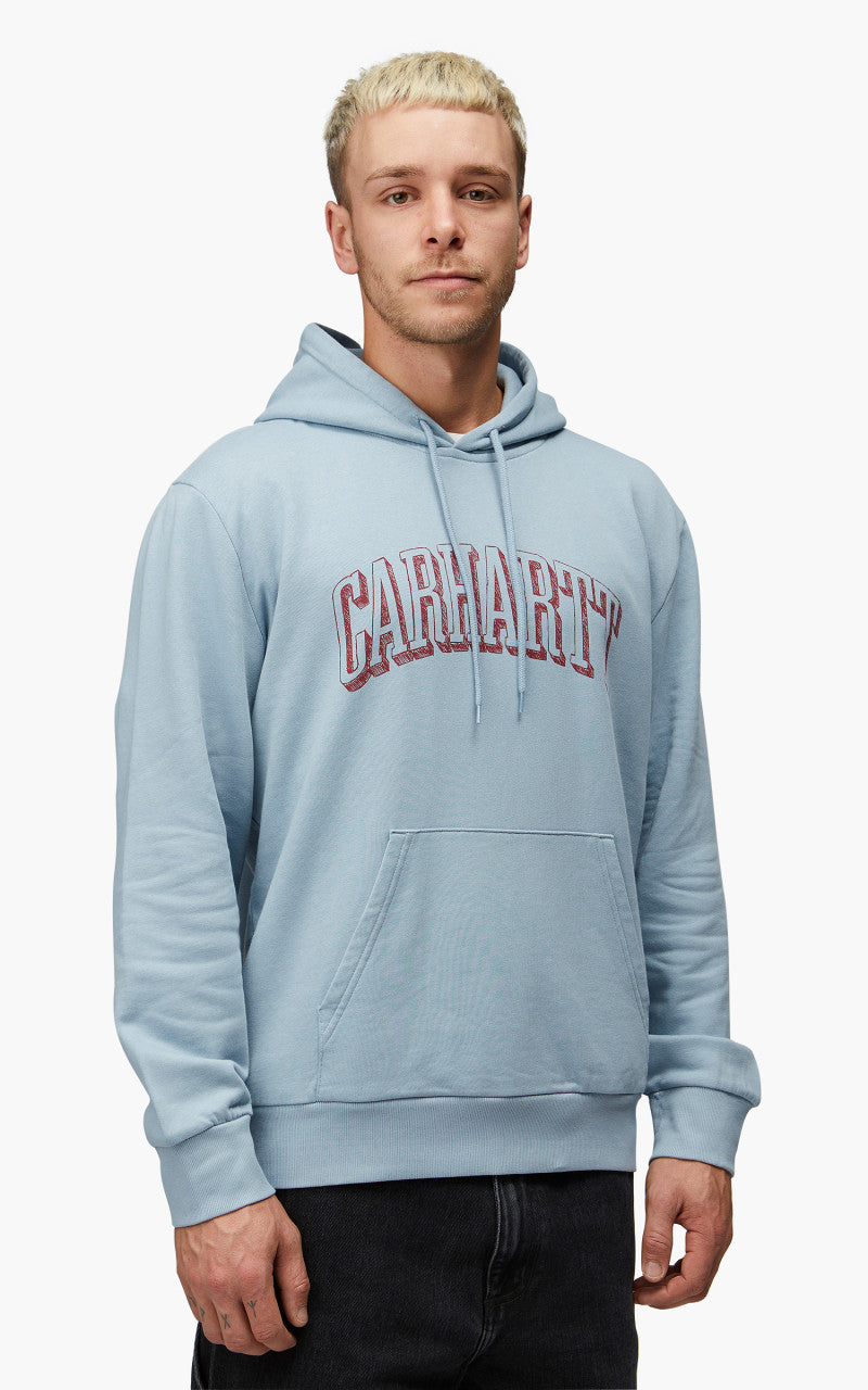 Carhartt WIP Hooded Scrawl Sweatshirt Misty Sky/Corvina