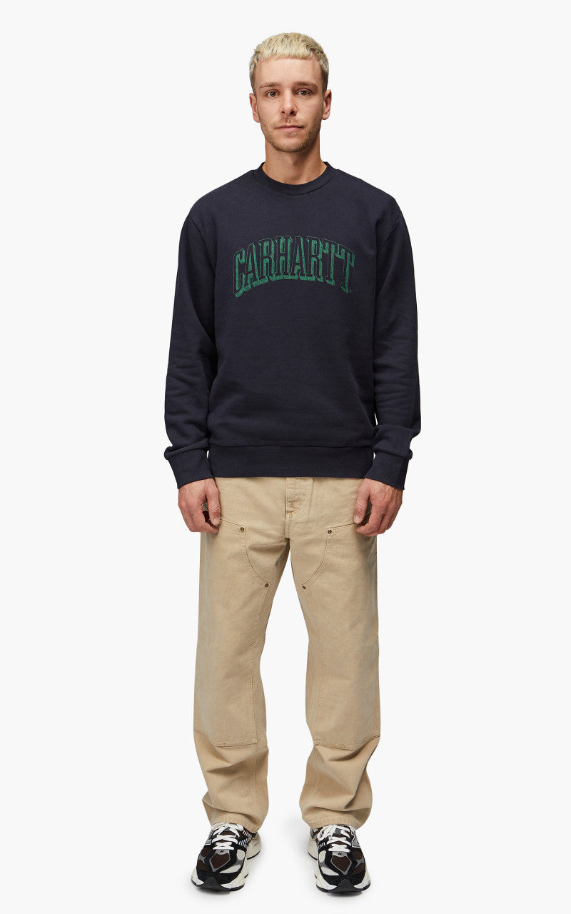 Carhartt WIP Scrawl Sweatshirt Dark Navy/Bonsai