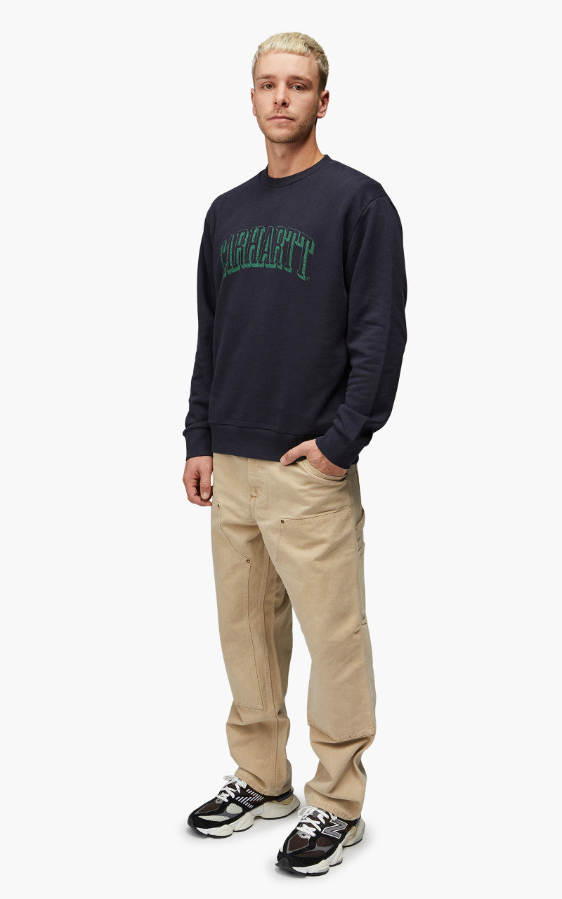 Carhartt WIP Scrawl Sweatshirt Dark Navy/Bonsai
