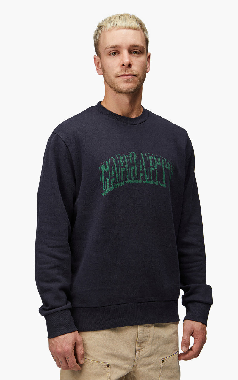 Carhartt WIP Scrawl Sweatshirt Dark Navy/Bonsai