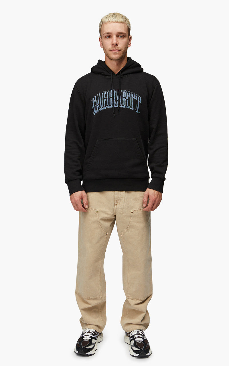 Carhartt WIP Hooded Scrawl Sweatshirt Black/Misty Sky