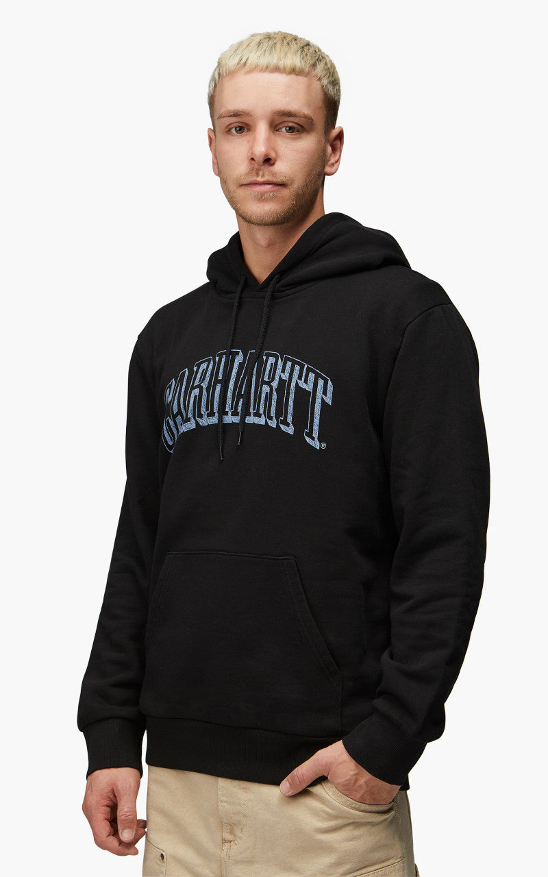 Carhartt WIP Hooded Scrawl Sweatshirt Black/Misty Sky