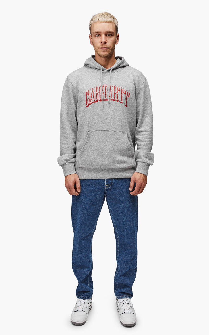 Carhartt WIP Hooded Scrawl Sweatshirt Grey Heather/Rocket