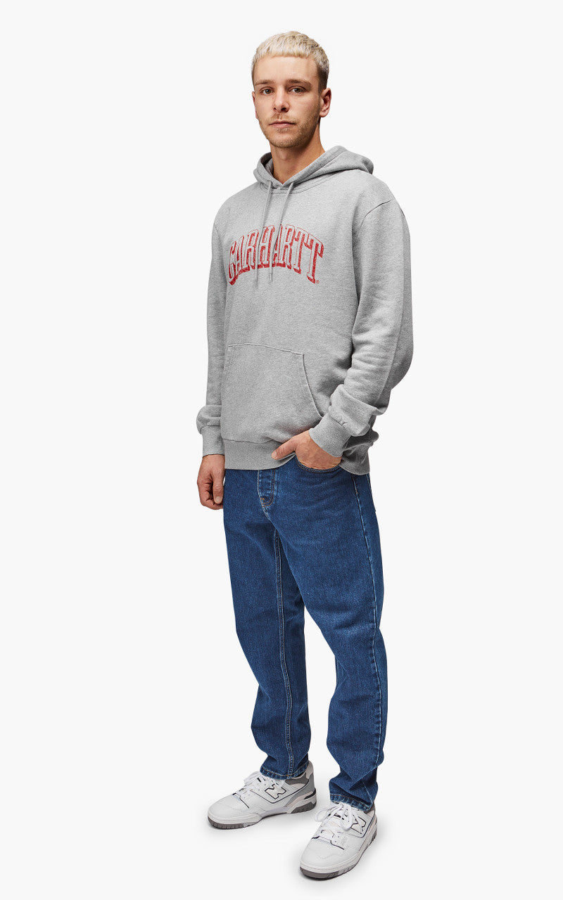 Carhartt WIP Hooded Scrawl Sweatshirt Grey Heather/Rocket