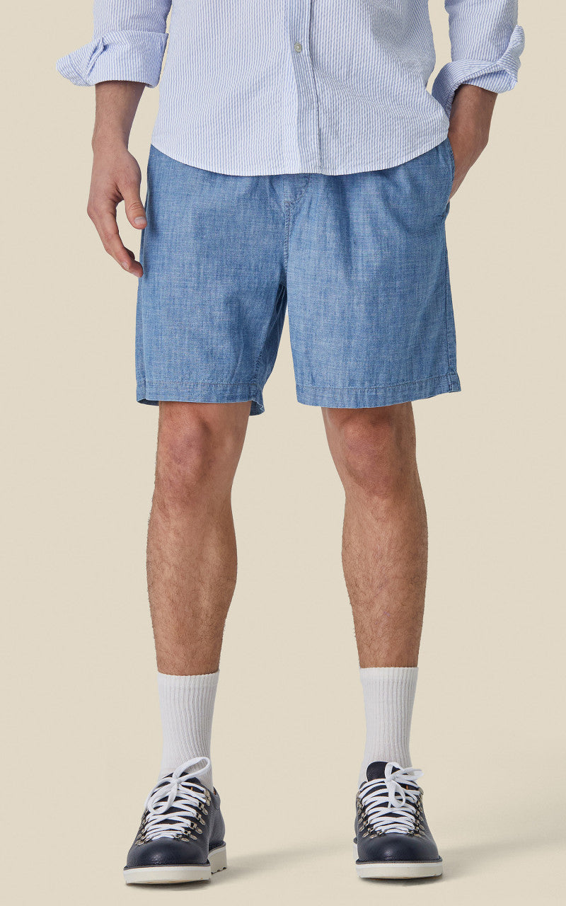 Portuguese Flannel Chambray Shorts Blue