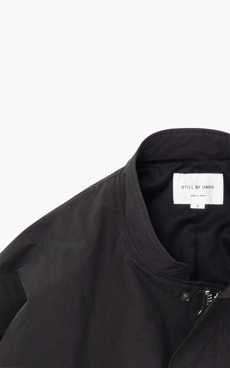 Still By Hand Quilted Coat Ink Black