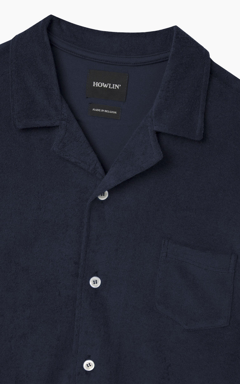 Howlin' Cocktail In Towel Shirt Navy